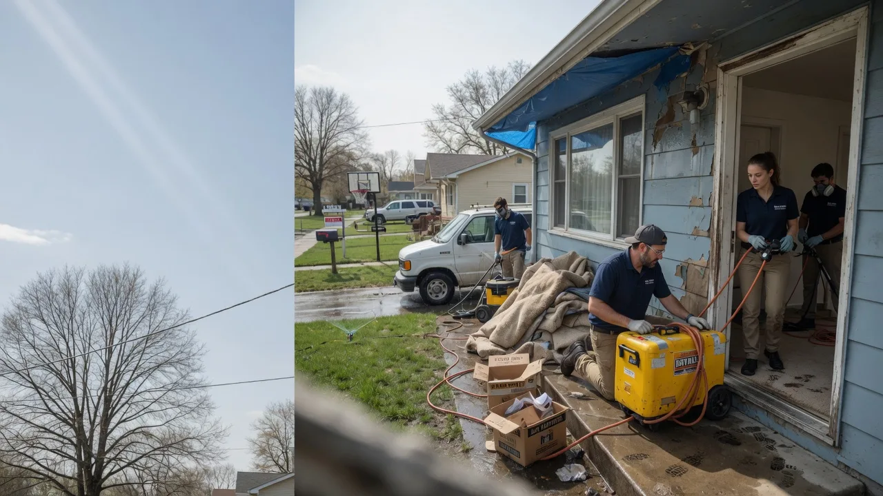 Basement Flood Cleanup in Bellville, OH near me